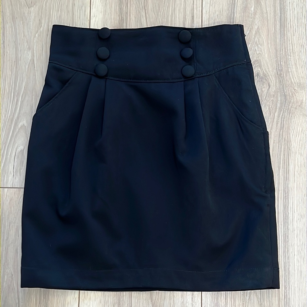 Divided by H&M Black Mini Skirt with Pockets